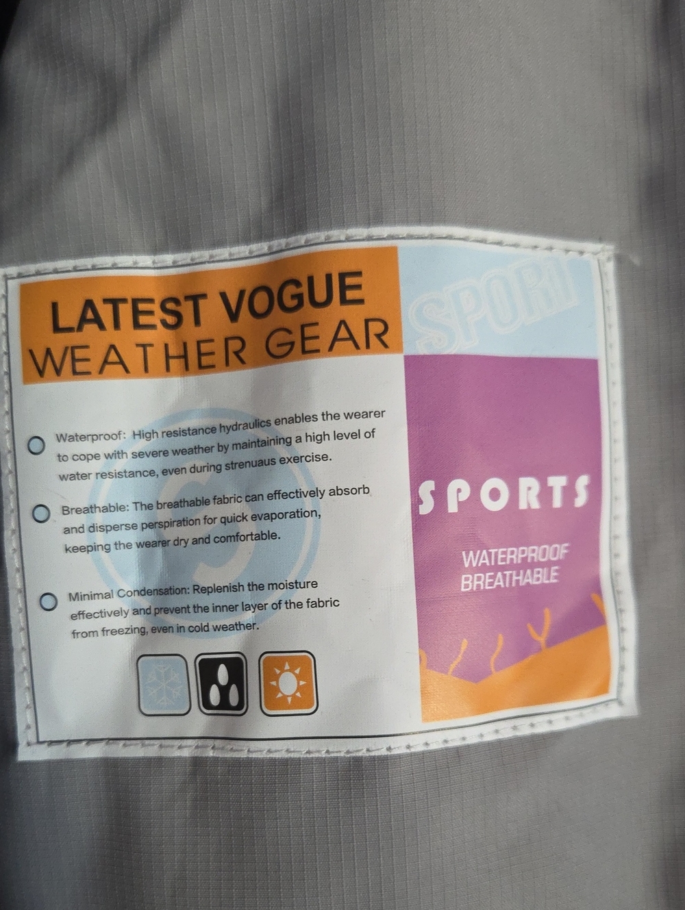 Moerdeng Winter Jacket - Waterproof Snow Shell - Picture 3 of 4
